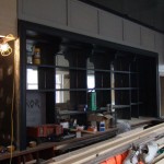 THE BACK BAR IS PAINTED