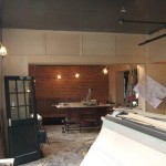 THE OLD RED BRICK WORK IS REVEALED