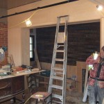 YOU CAN JUST SEE THE NEW FIRE PLACE